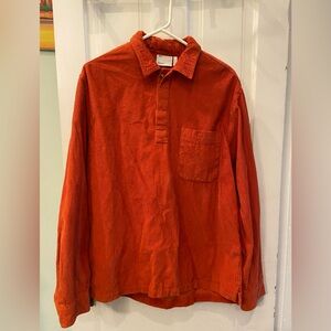 Burnt Orange Corduroy Pull Over